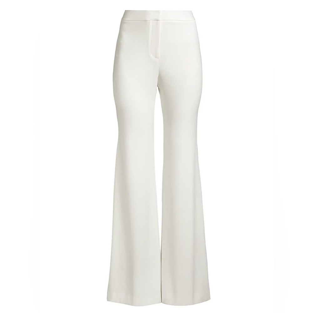 Ungaro Lydia Crepe Flared Pants in Ivory